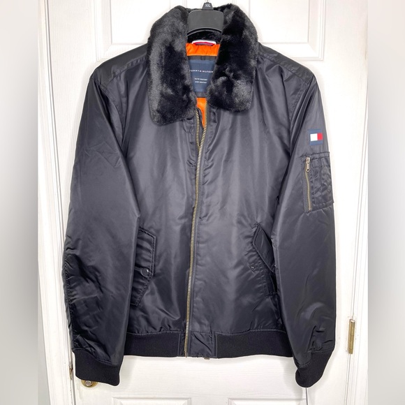 Tommy Hilfiger Men's Military Bomber Jacket - Picture 1 of 5